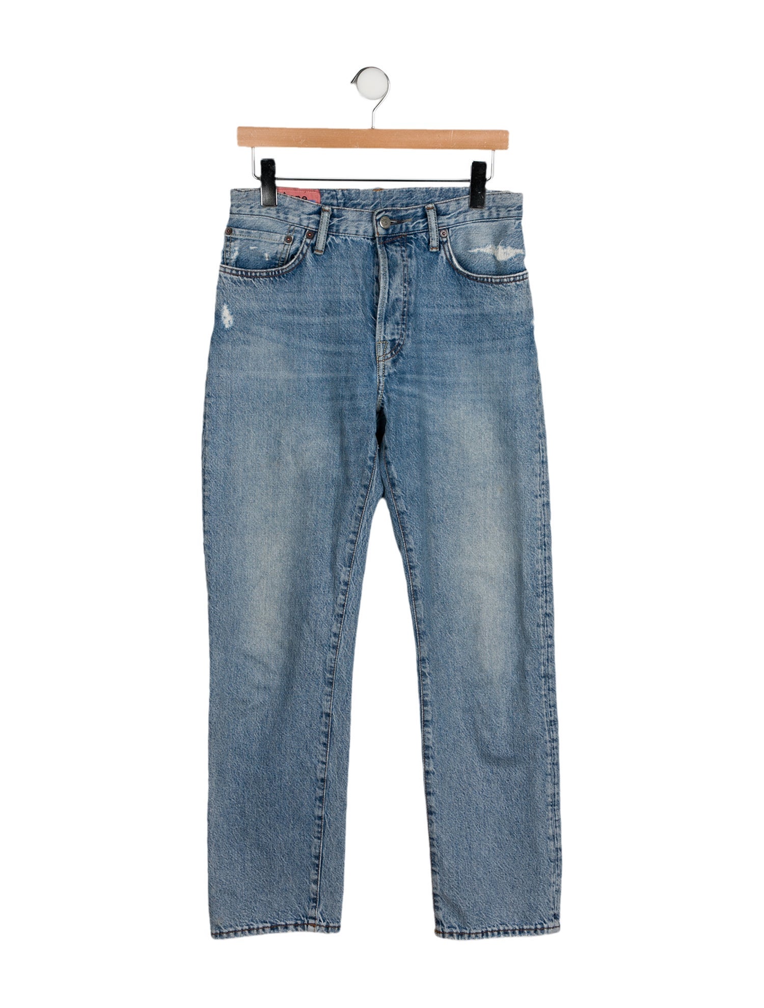 Acne Studios Mid-Rise Straight Leg Jeans